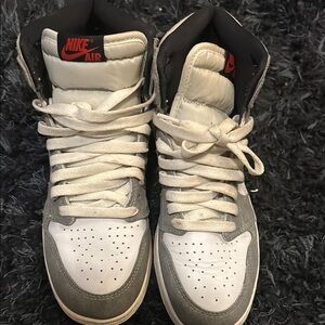 Nike Air High-Top Sneakers - White and Gray